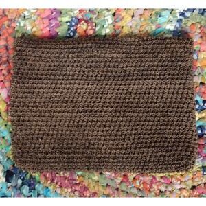 Vintage Helen Kaminski 100% Raffia Brown Clutch Resort Evening Bag